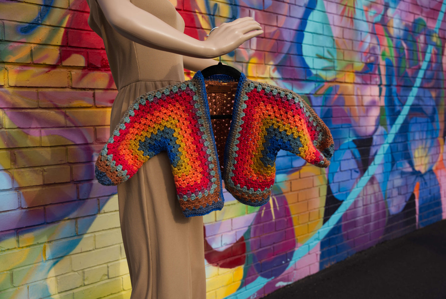 Kids Rainbow Hexagon Cardigan