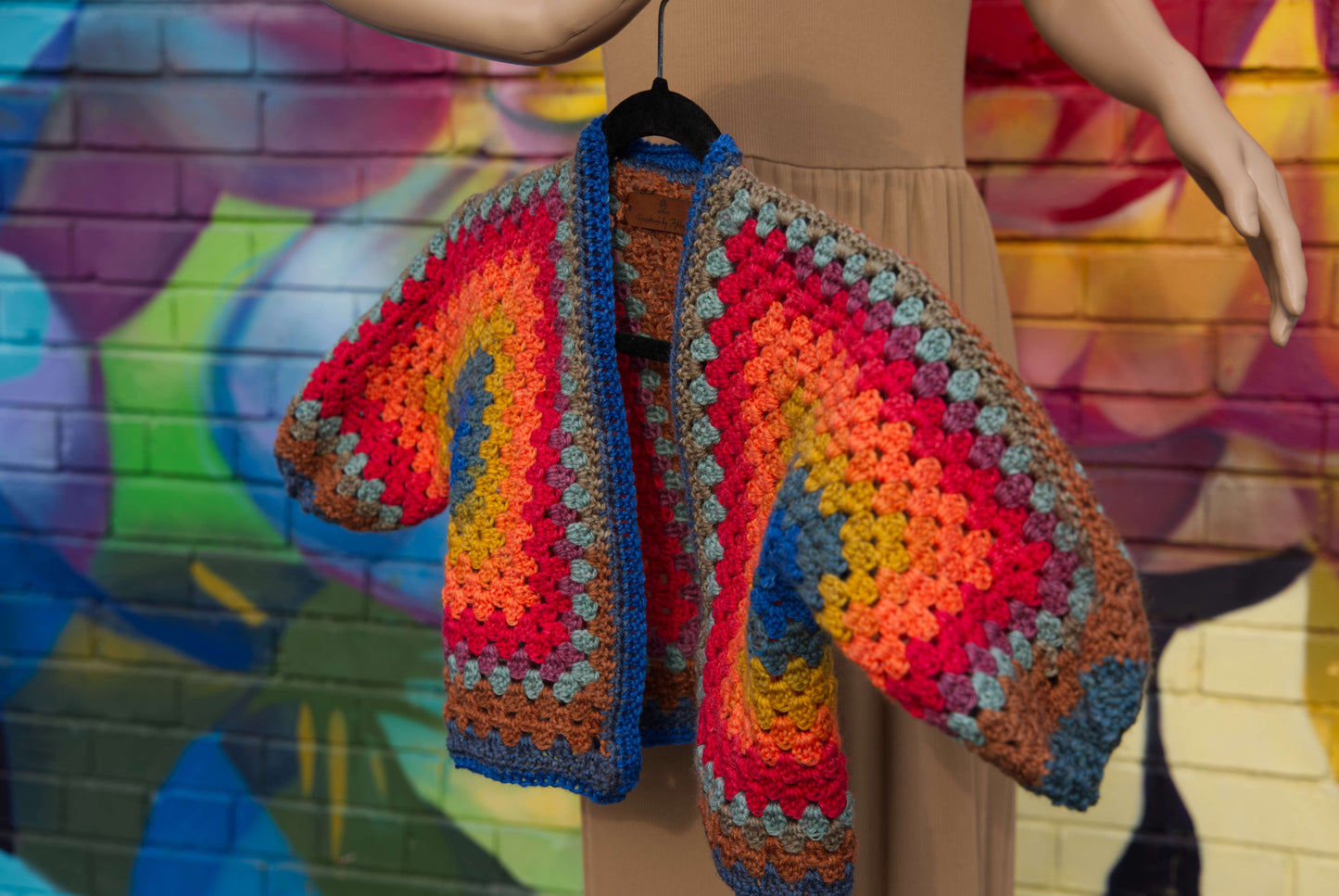Kids Rainbow Hexagon Cardigan