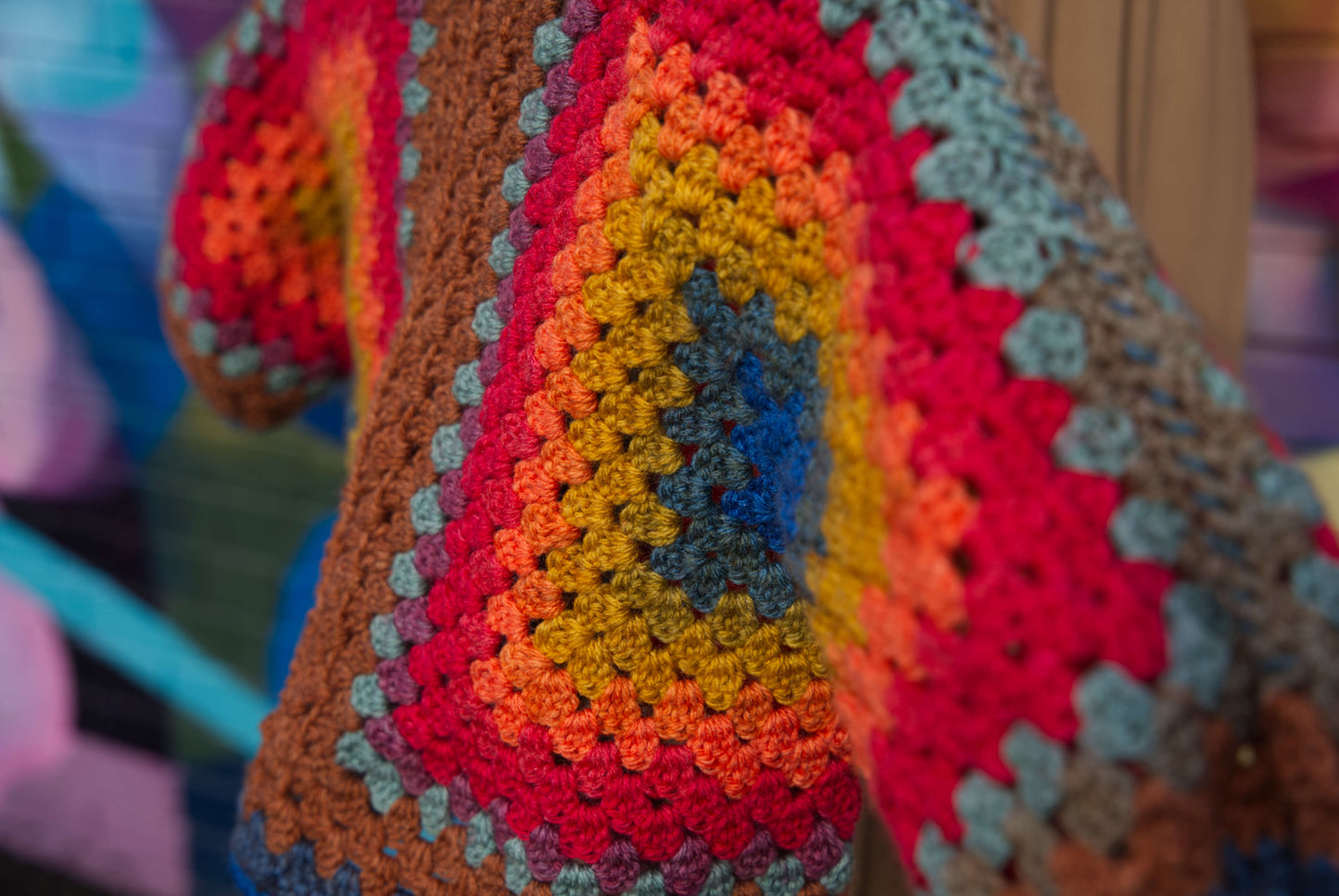 Kids Rainbow Hexagon Cardigan