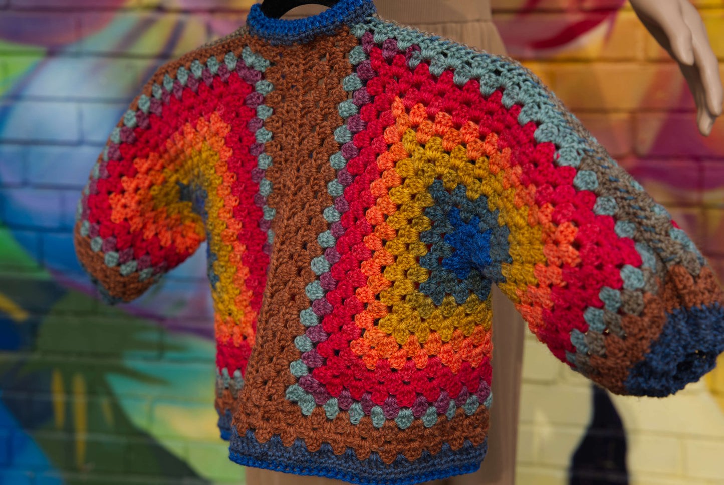 Kids Rainbow Hexagon Cardigan
