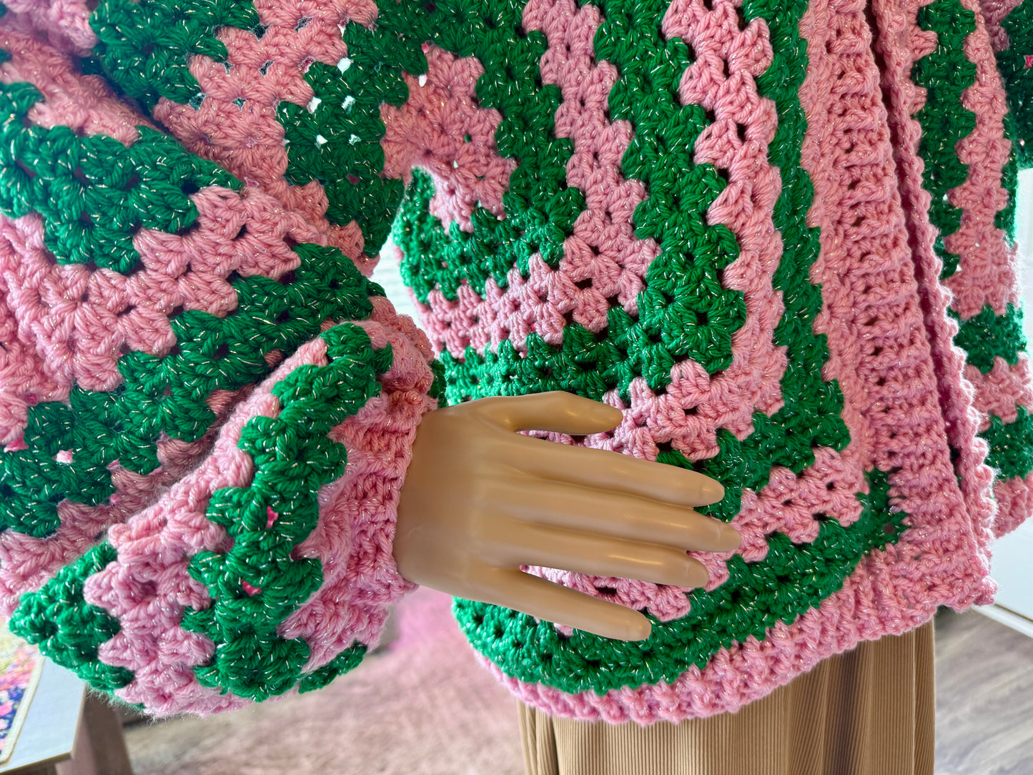 ๐๐ AKA-Inspired Handmade Crocheted Cardigan