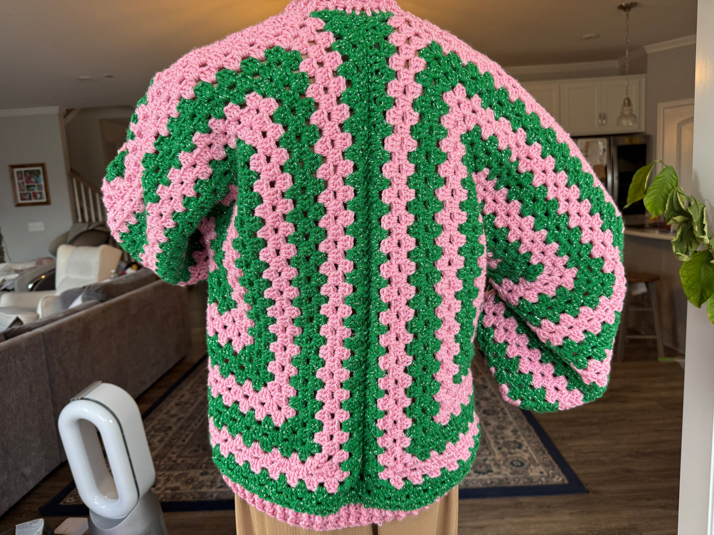๐๐ AKA-Inspired Handmade Crocheted Cardigan