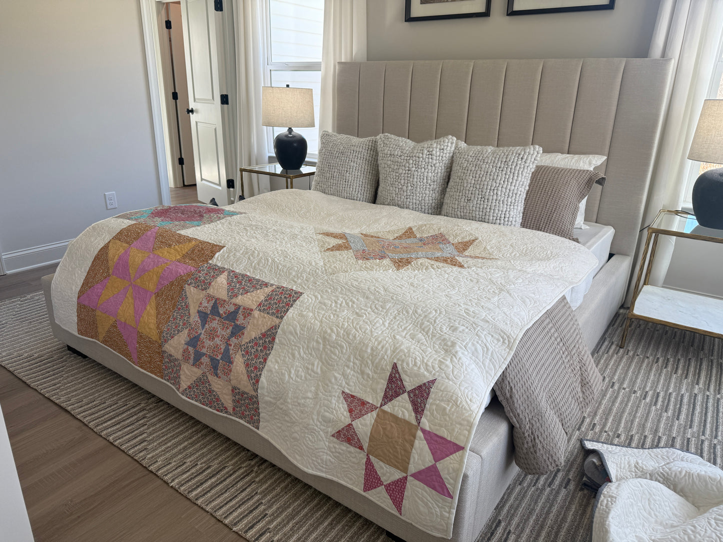Starry Night Constellation – Handmade Quilt (70.5" x 80.5")