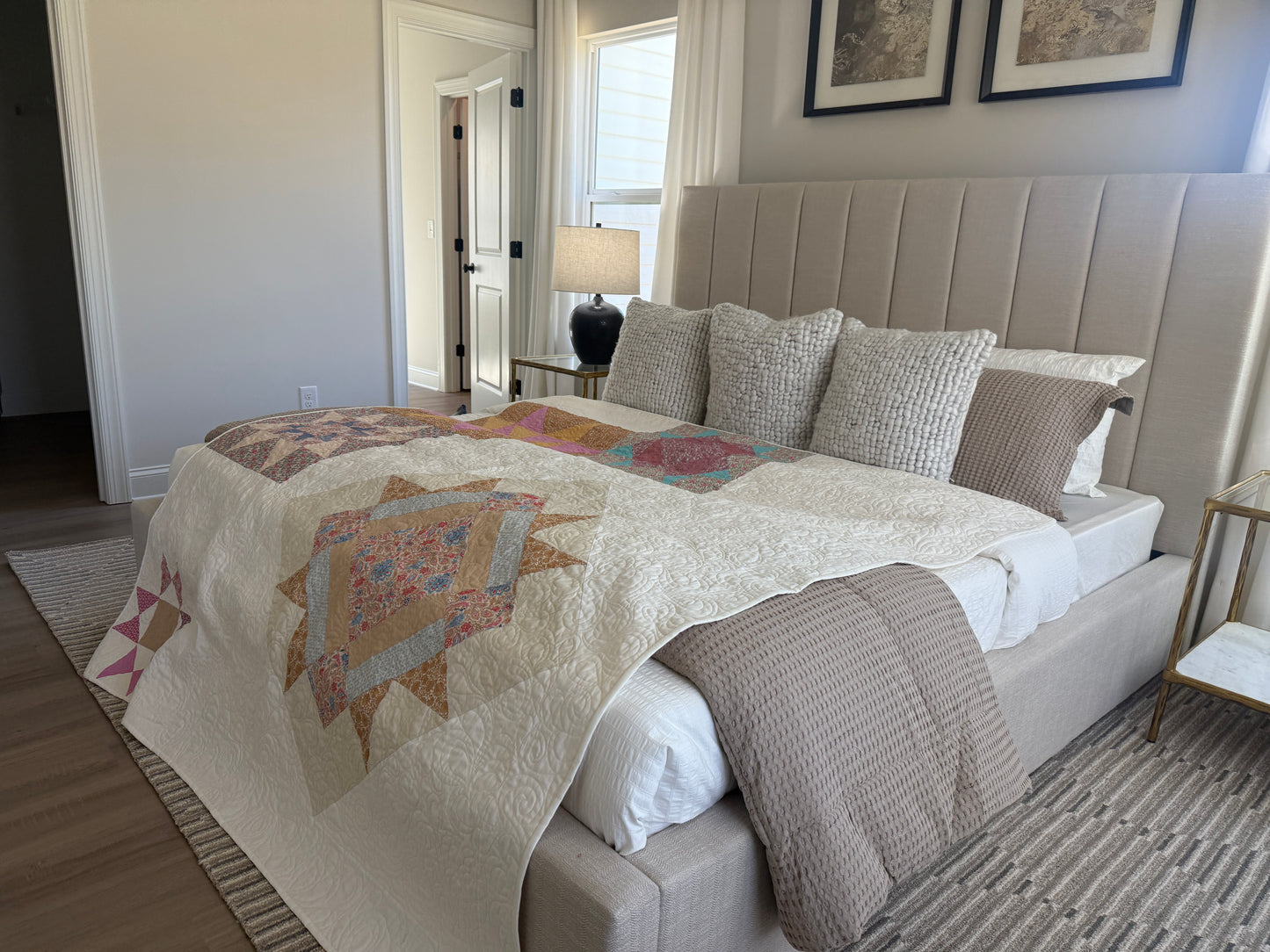 Starry Night Constellation – Handmade Quilt (70.5" x 80.5")
