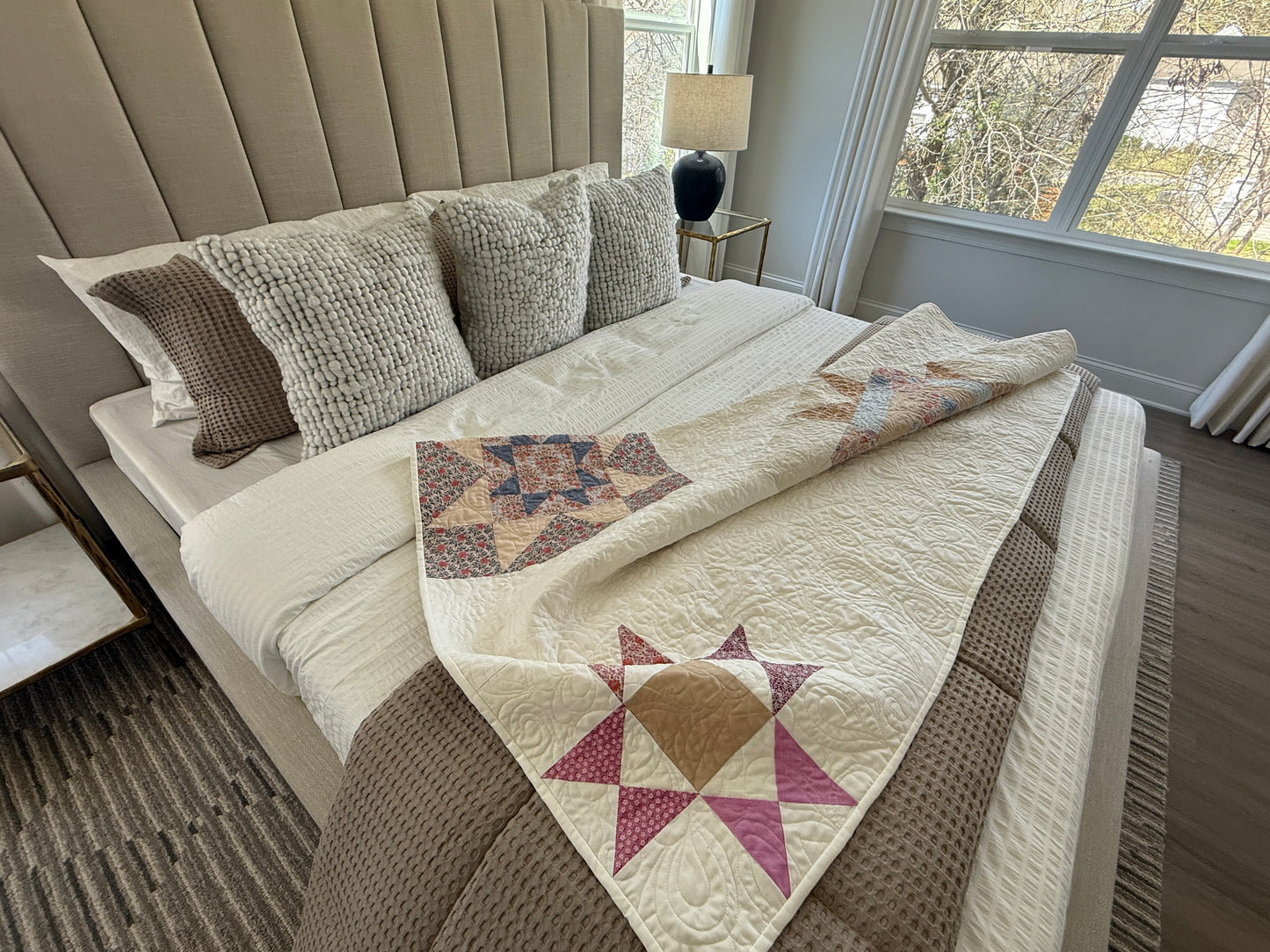 Starry Night Constellation – Handmade Quilt (70.5" x 80.5")