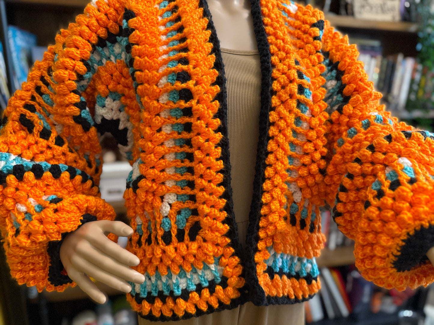 🧡 McLaren-Inspired Handmade Crocheted Cardigan
