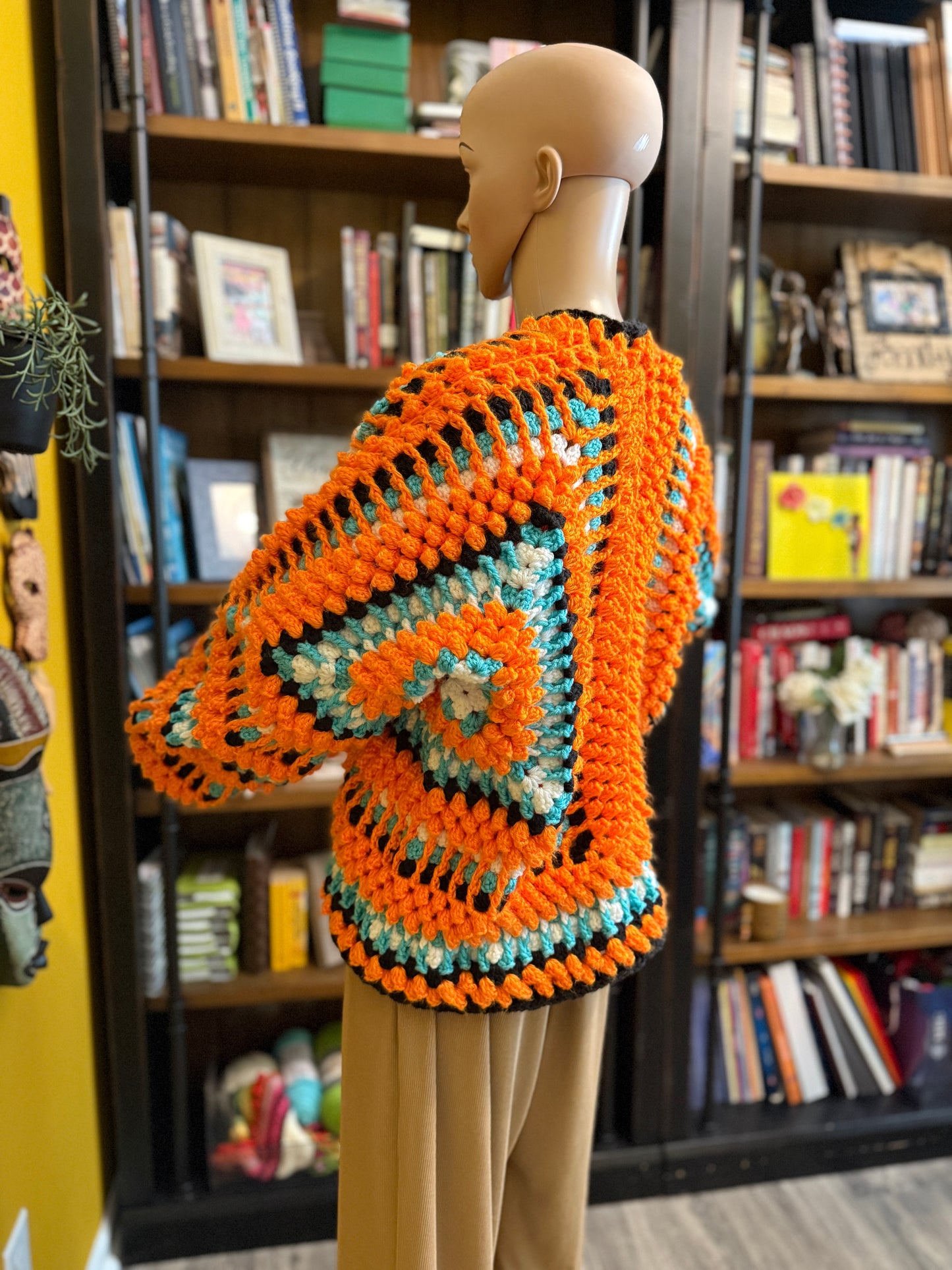 🧡 McLaren-Inspired Handmade Crocheted Cardigan