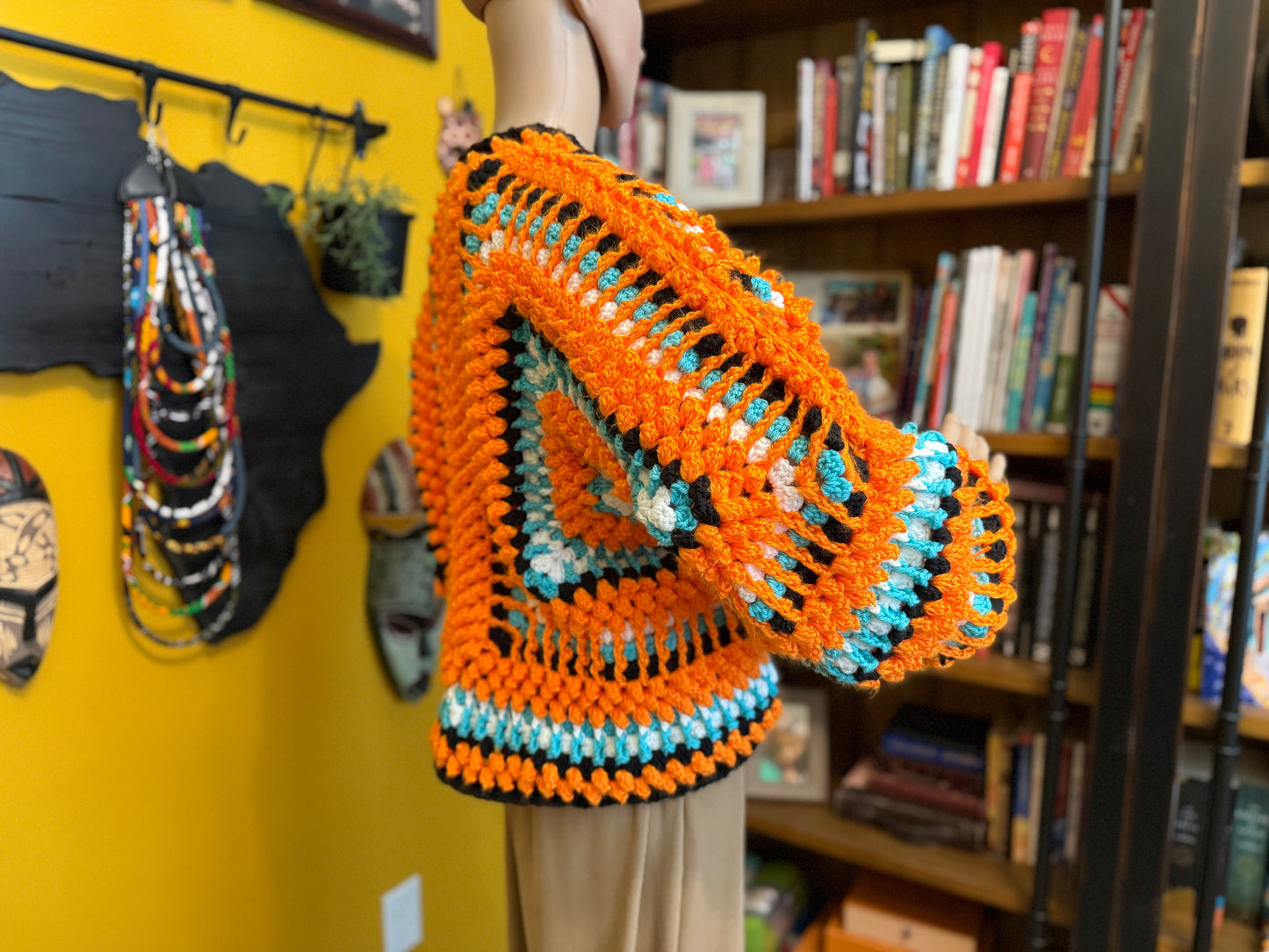 🧡 McLaren-Inspired Handmade Crocheted Cardigan