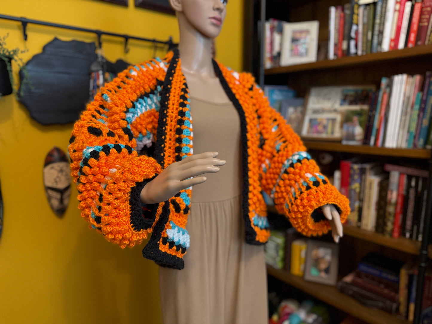 🧡 McLaren-Inspired Handmade Crocheted Cardigan