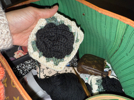 Behind the Scenes: My New Black Rose Crochet Cardigan