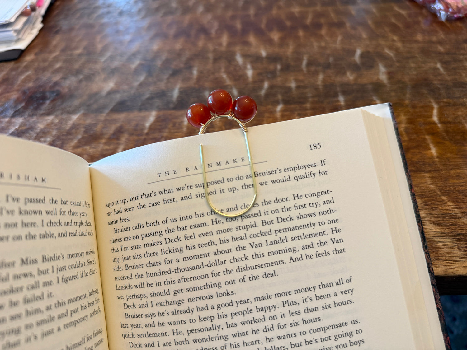 Handmade Semi-Precious Gemstone Paper Clips