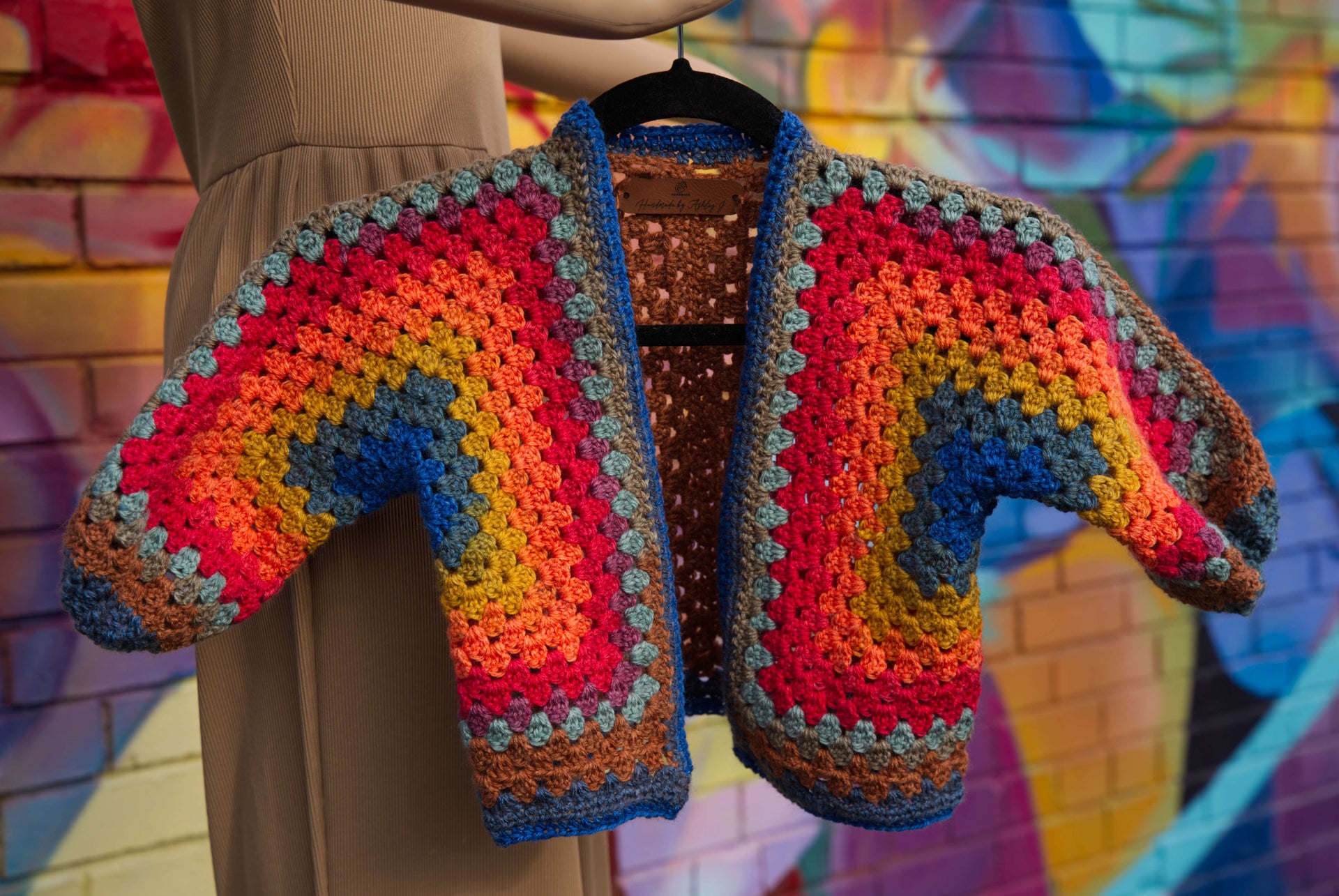 Rainbow Crochet Jacket Colorful Crochet Cardigan Kids Rainbow