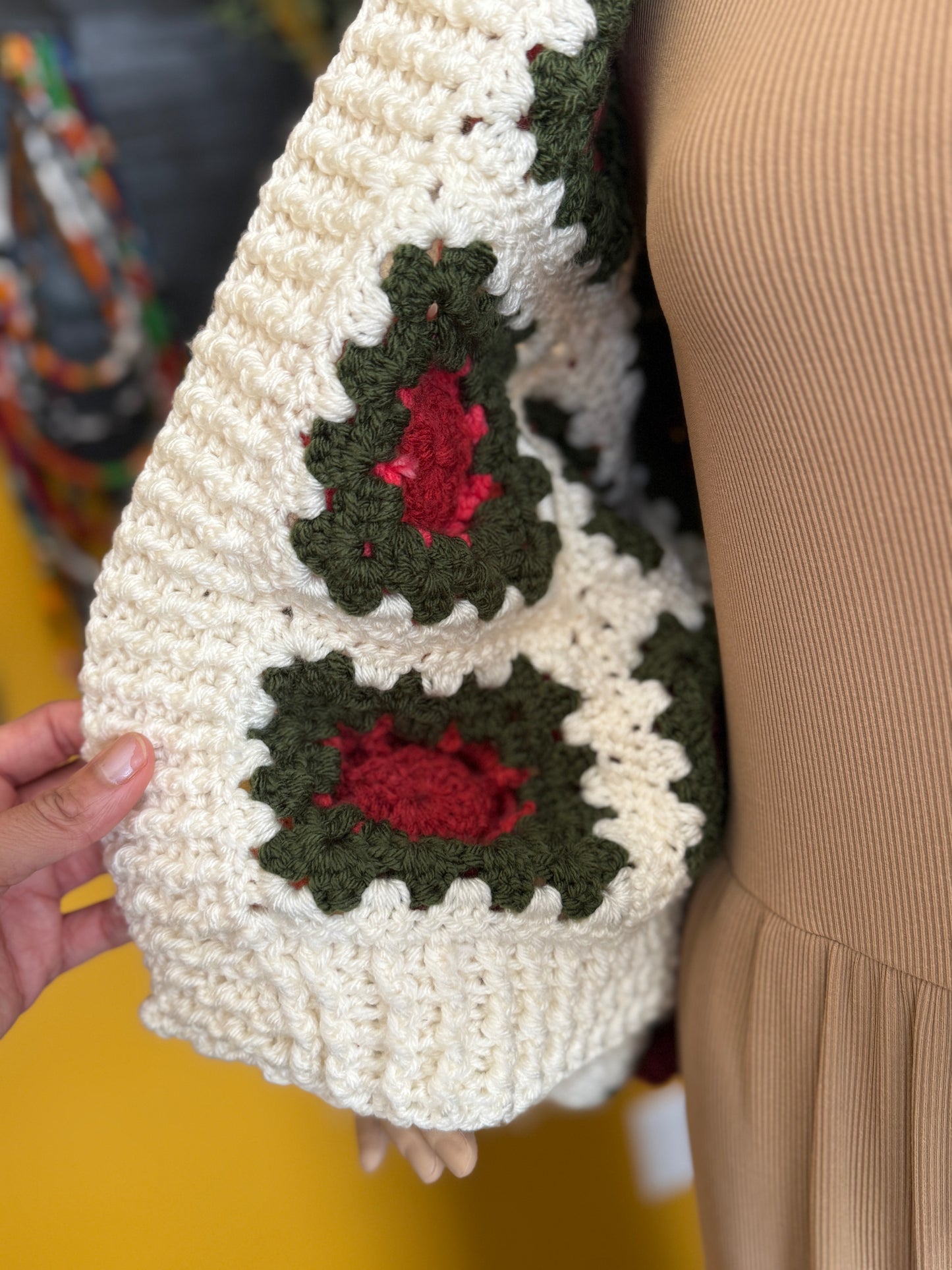 Rose Garden Crochet Cardigan - "Shades of Love"