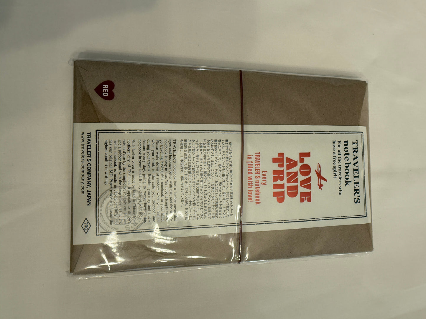 TRAVELER'S notebook LOVE AND TRIP Red