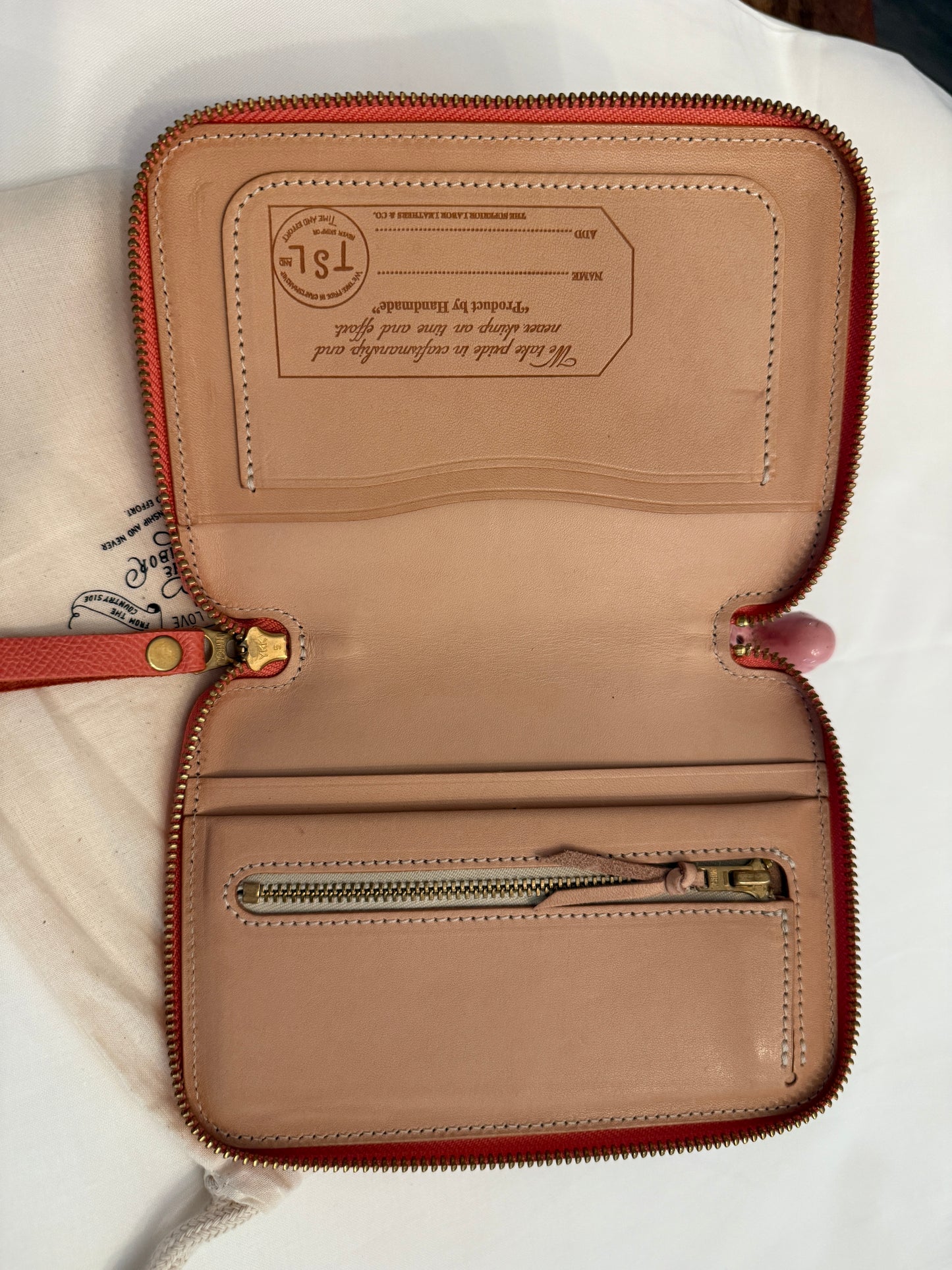 The Superior Labor - Calf Leather - Zip Organizer A6 - Pink