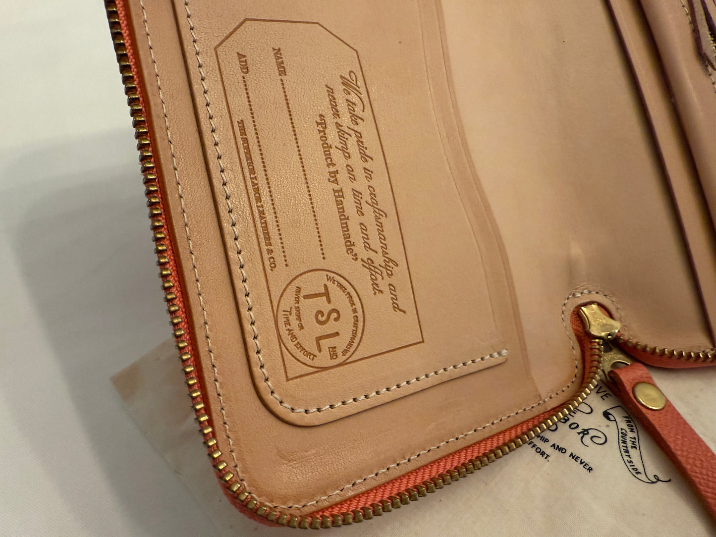 The Superior Labor - Calf Leather - Zip Organizer A6 - Pink