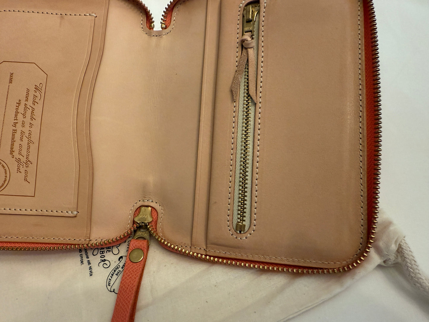 The Superior Labor - Calf Leather - Zip Organizer A6 - Pink