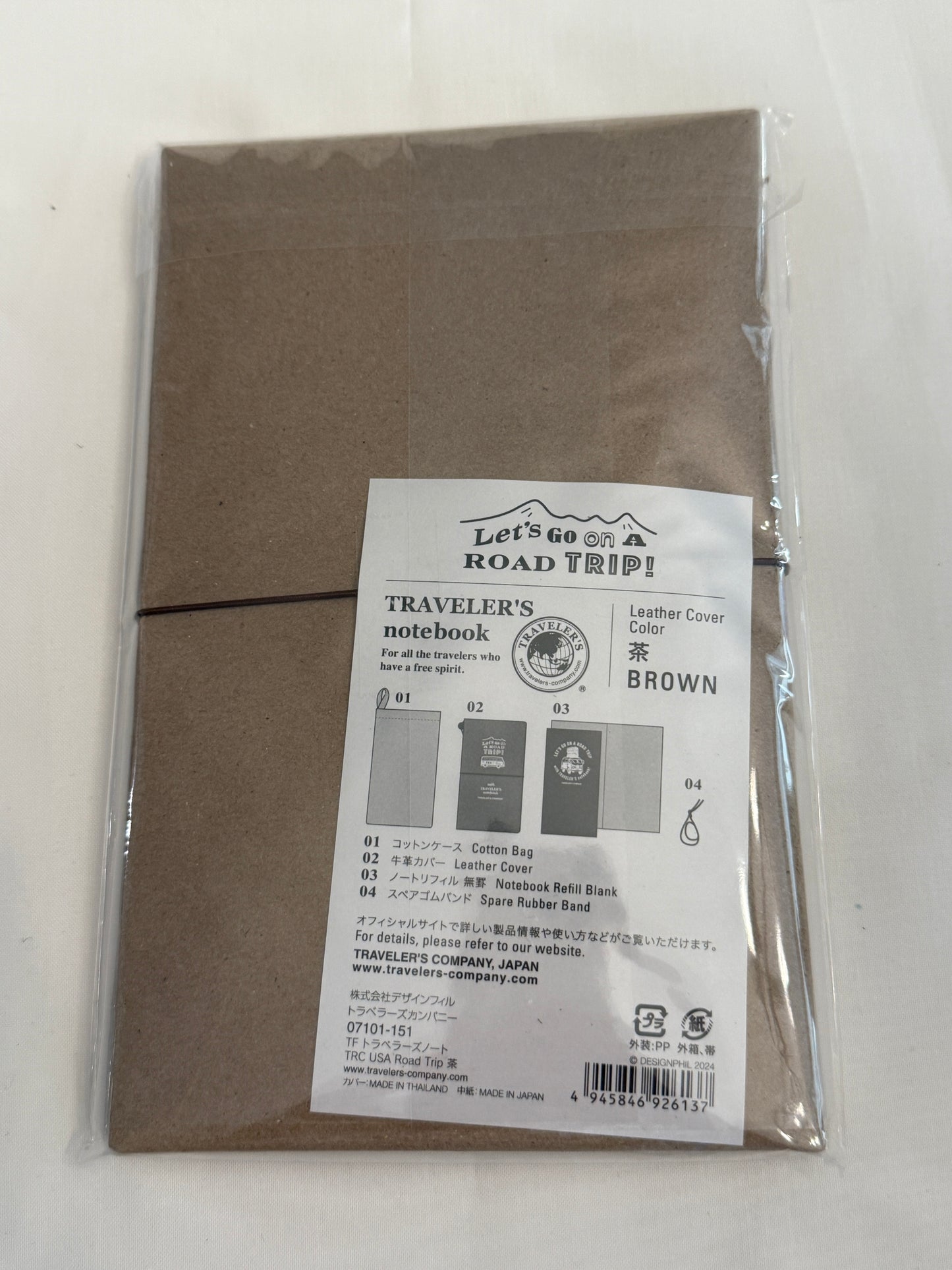 TRAVELER'S COMPANY USA TRAVELER'S notebook Brown ROAD TRIP