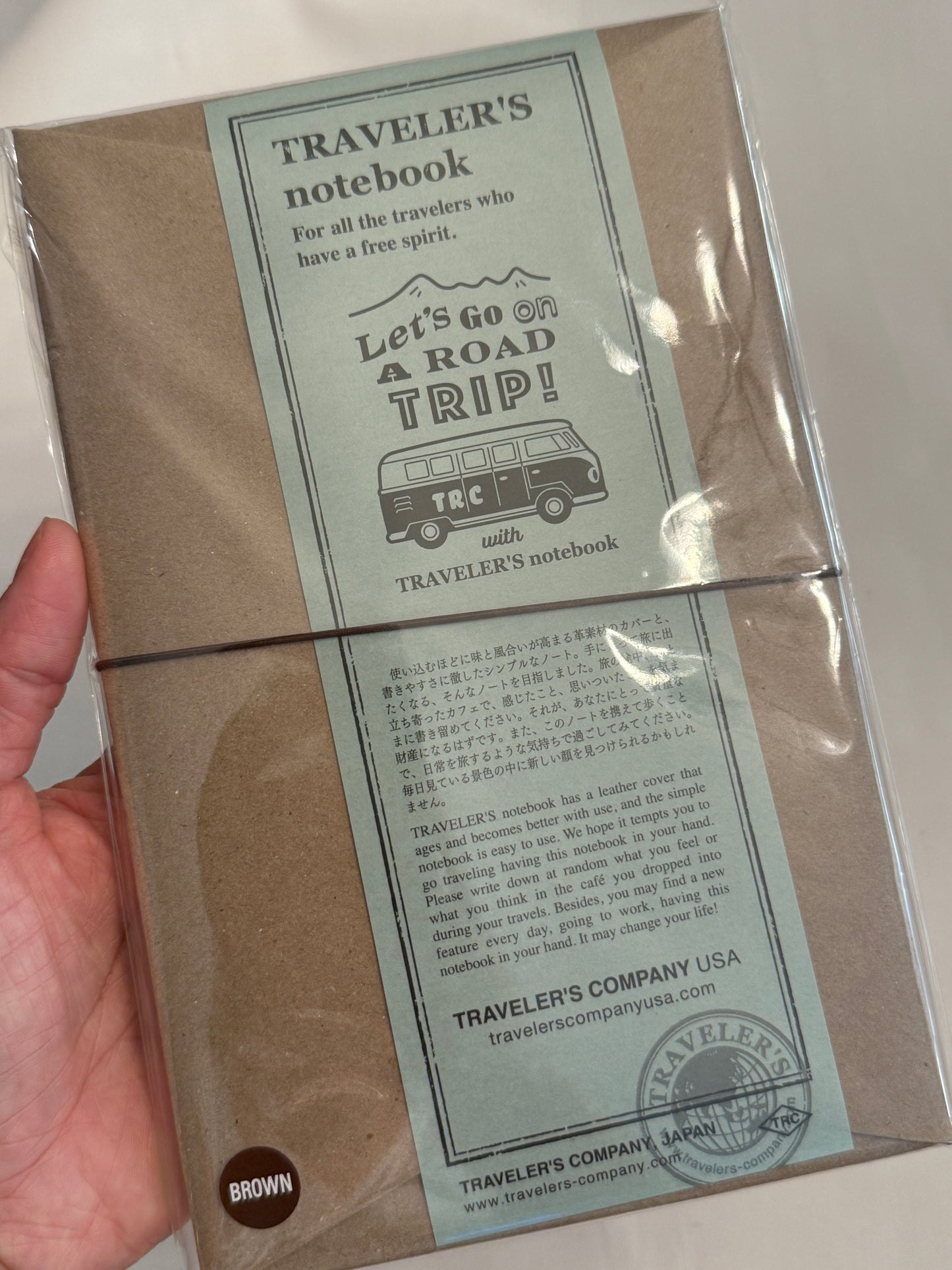 TRAVELER'S COMPANY USA TRAVELER'S notebook Brown ROAD TRIP