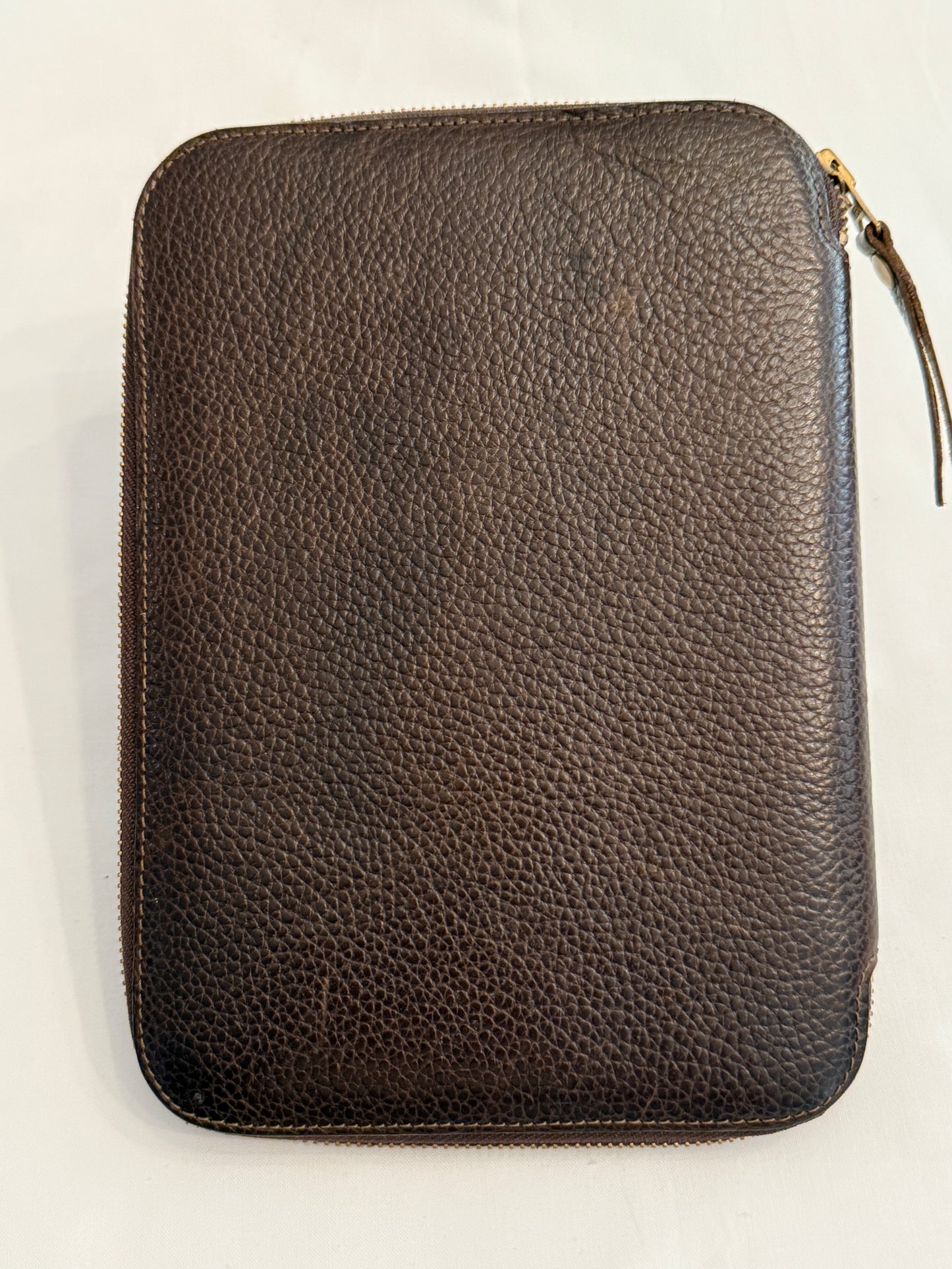 A5 The Superior Labor - Zip organizer in A5 - Brown Leather