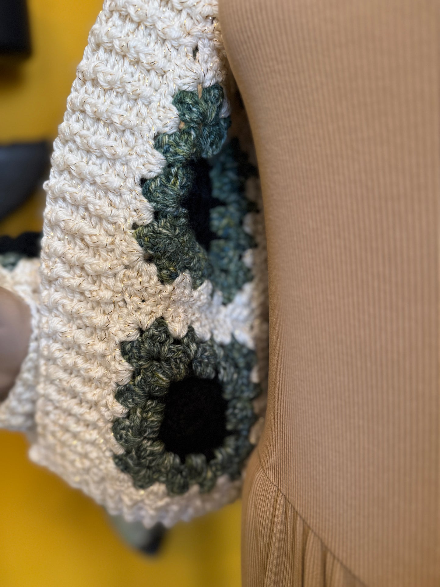 Black Rose Garden Crochet Cardigan