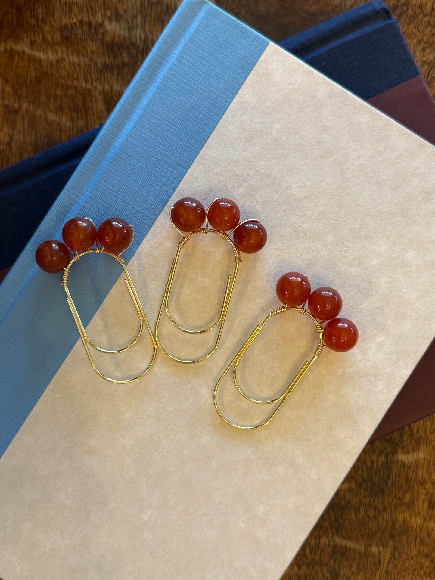 Handmade Semi-Precious Gemstone Paper Clip