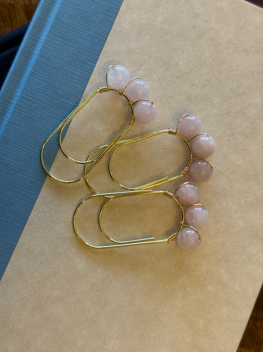 Handmade Semi-Precious Gemstone Paper Clip