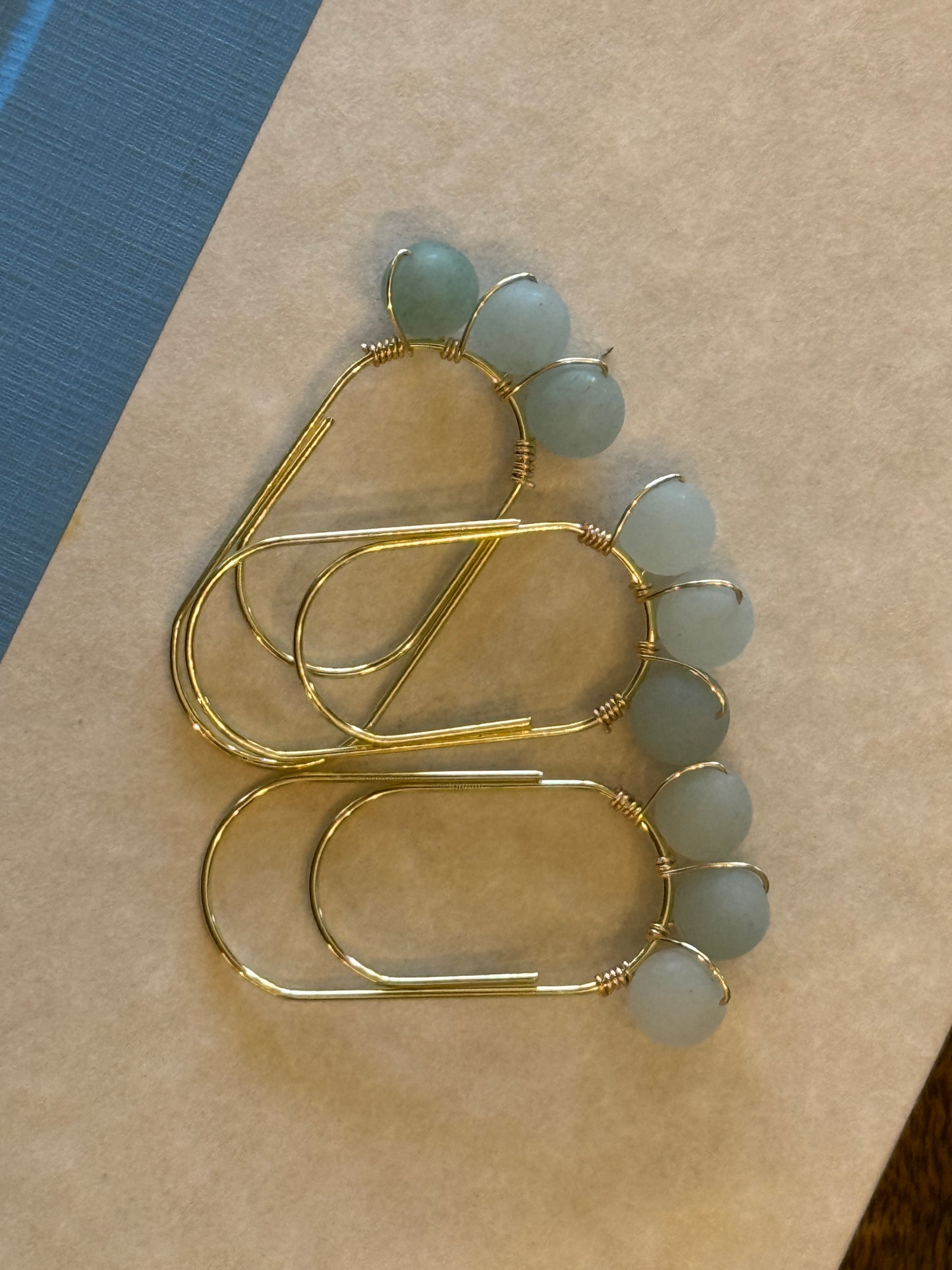 Handmade Semi-Precious Gemstone Paper Clip