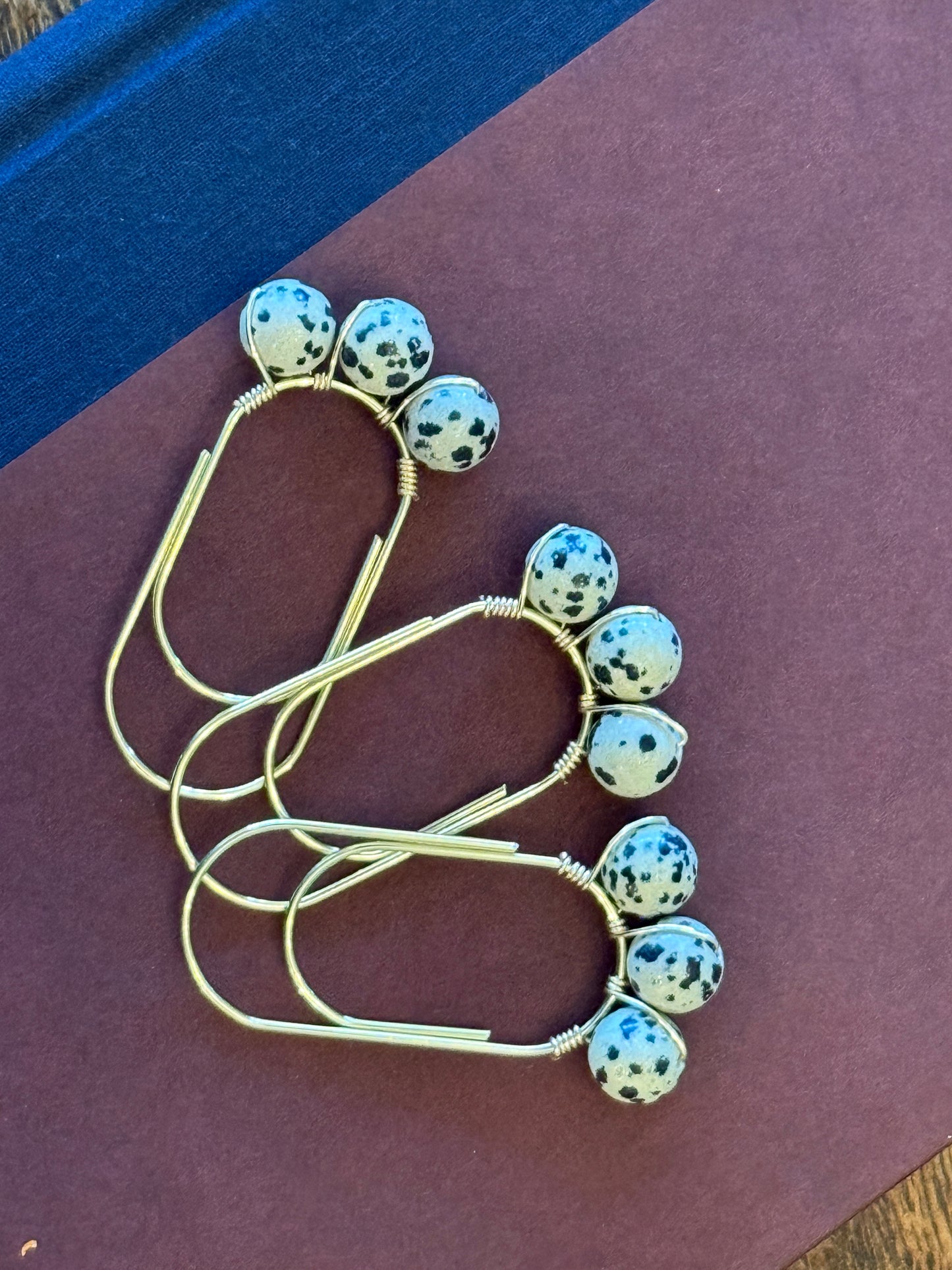 Handmade Semi-Precious Gemstone Paper Clip