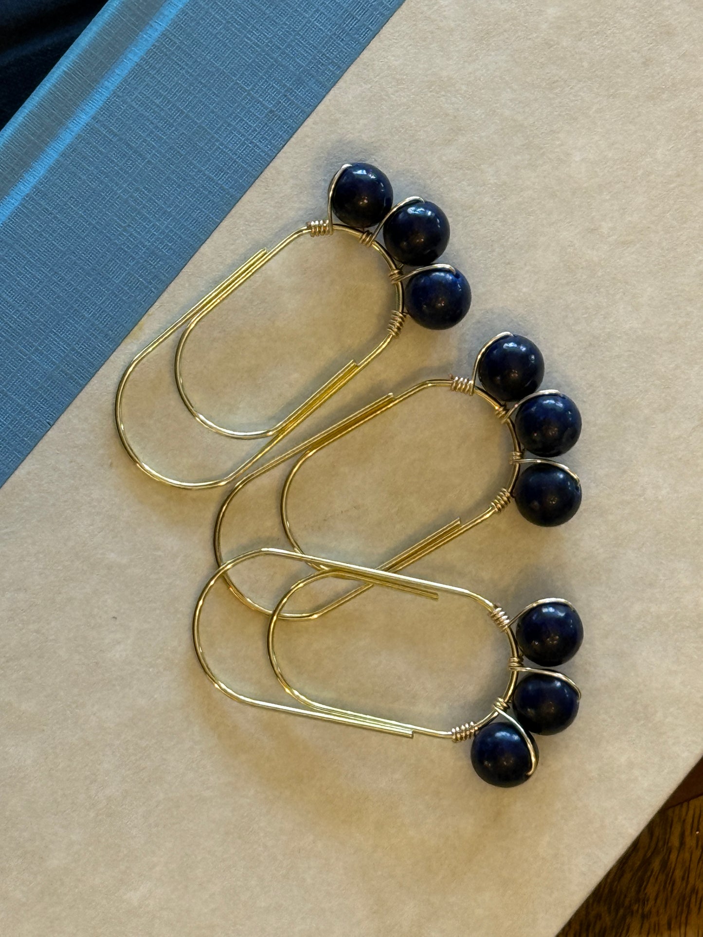 Handmade Semi-Precious Gemstone Paper Clip
