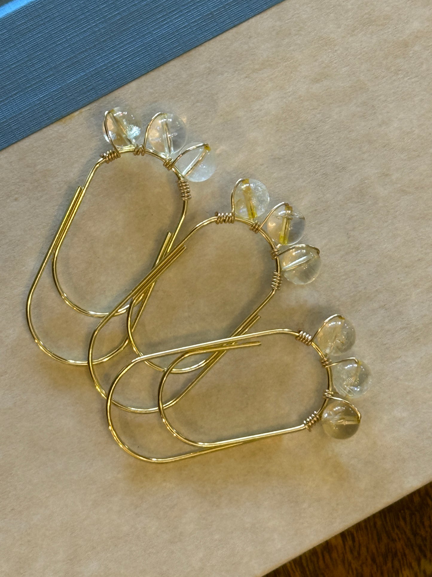 Handmade Semi-Precious Gemstone Paper Clip