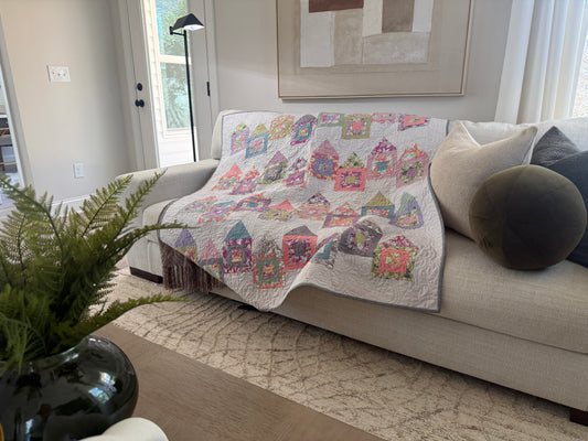 Home Sweet Home – Handmade Quilt (55.5" x 59.5")