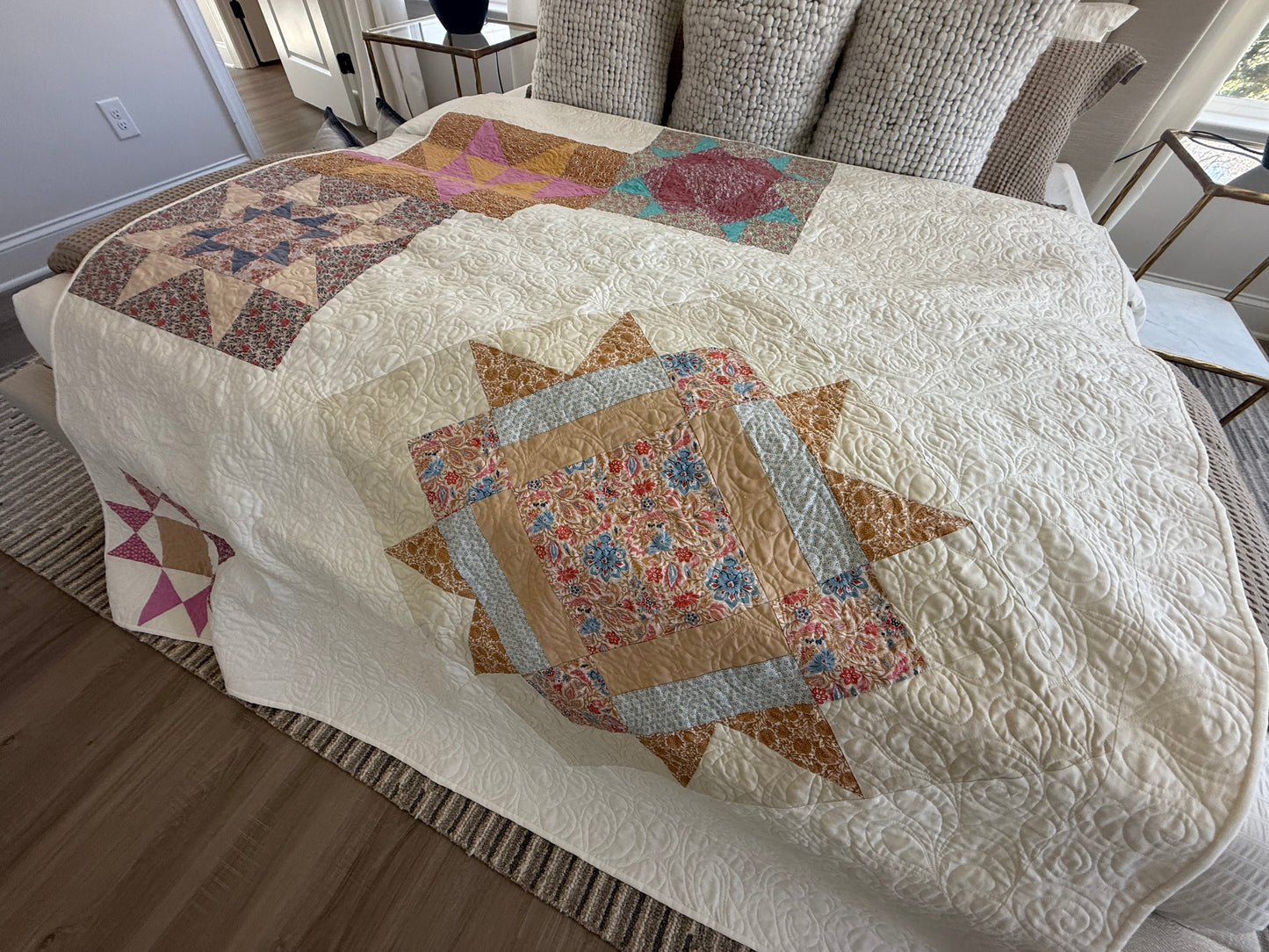 Starry Night Constellation – Handmade Quilt (70.5" x 80.5")