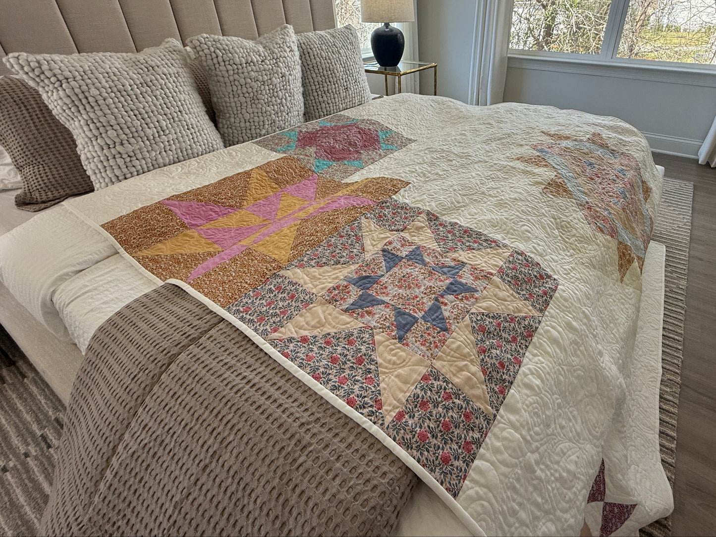 Starry Night Constellation – Handmade Quilt (70.5" x 80.5")