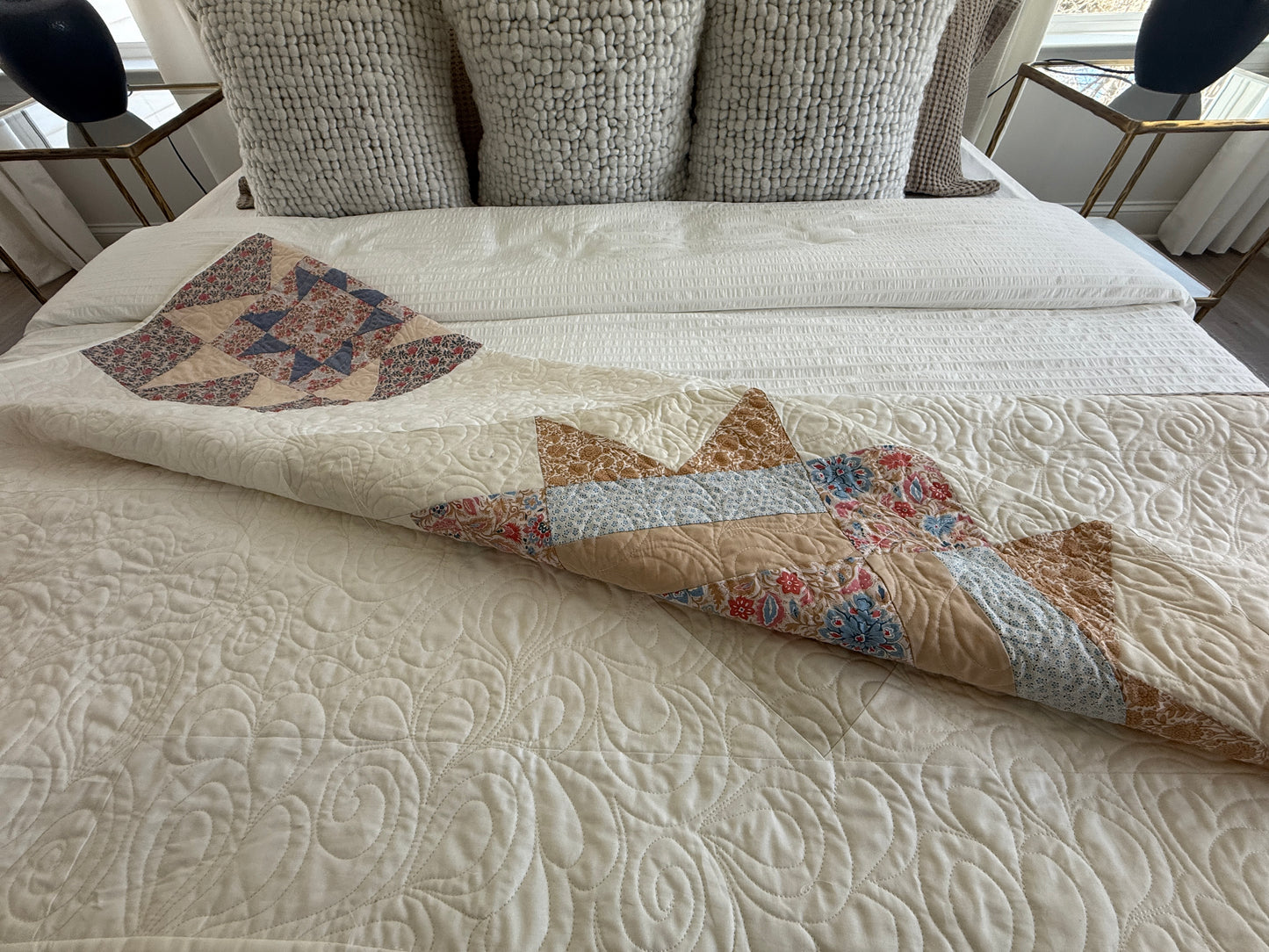 Starry Night Constellation – Handmade Quilt (70.5" x 80.5")