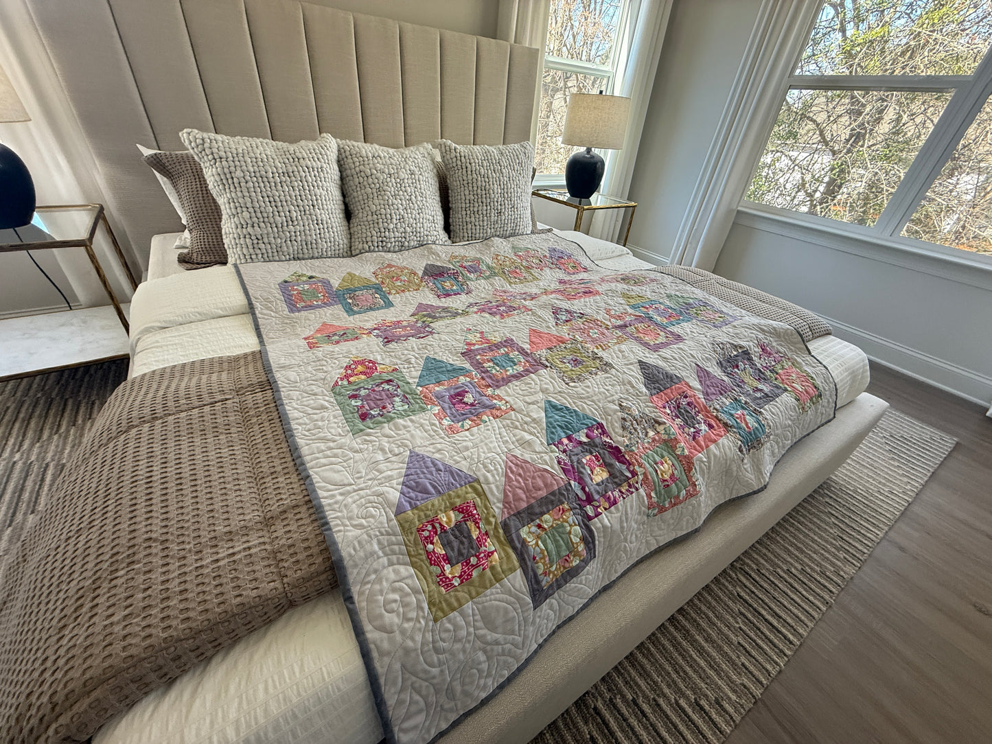 Home Sweet Home – Handmade Quilt (55.5" x 59.5")