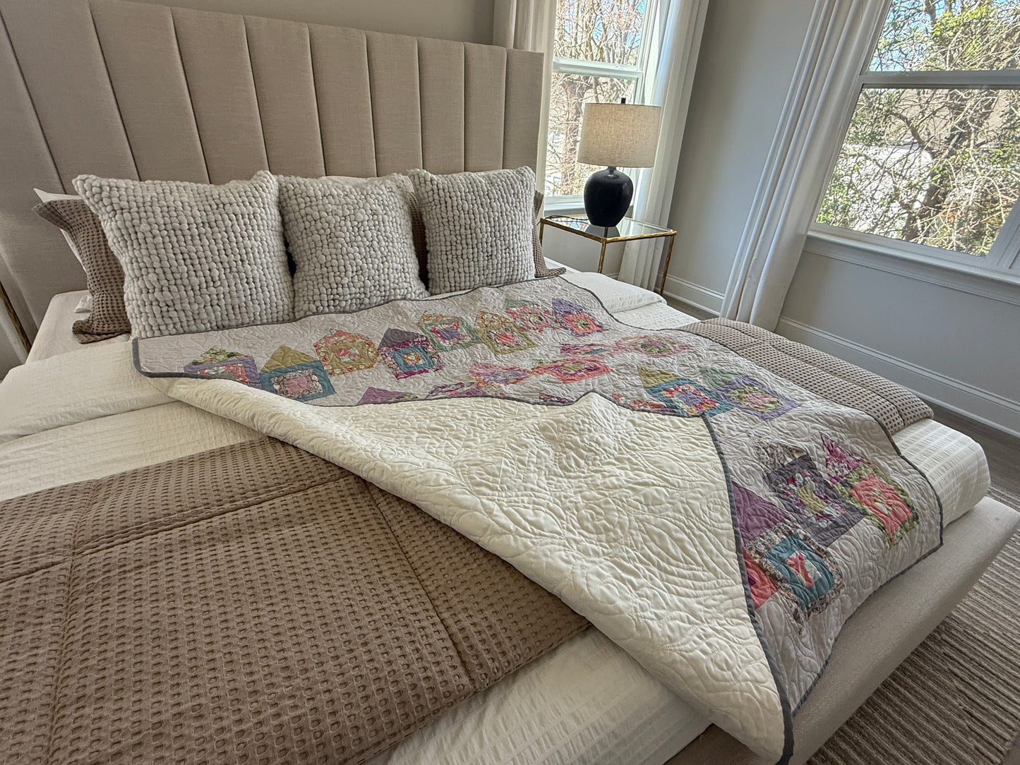 Home Sweet Home – Handmade Quilt (55.5" x 59.5")