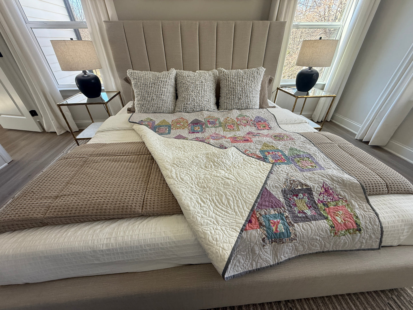 Home Sweet Home – Handmade Quilt (55.5" x 59.5")