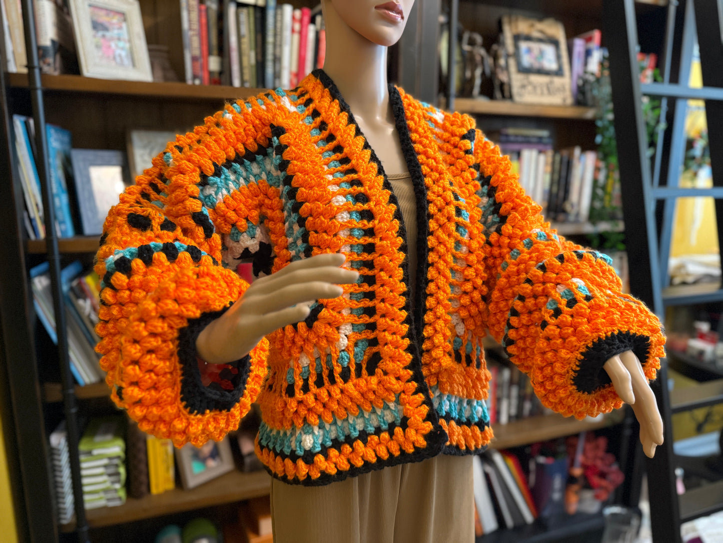 🧡 McLaren-Inspired Handmade Crocheted Cardigan
