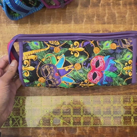 Mardis Gras Purple Pink Sew Together Bag
