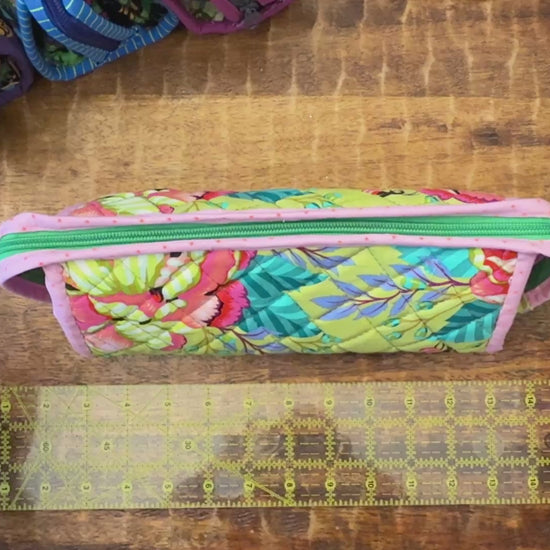 Flowers and Bees (Tula Pink) Sew Together Bag